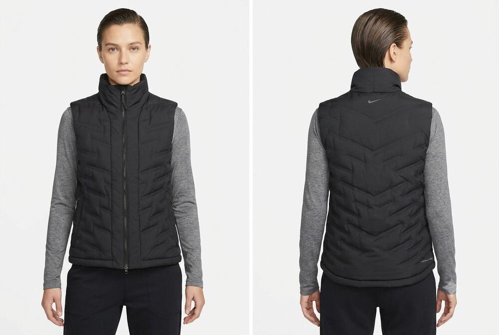 Nike Sportswear Therma-FIT Down Puffer Vest Black DA3214-011 Women’s Sz M EUC